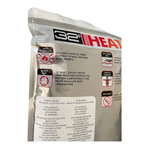 32 Degrees Heat LONG SLEEVE CREW NECK + LEGGING SET Unisex Size: XL (16-18) - Picture 7 of 11